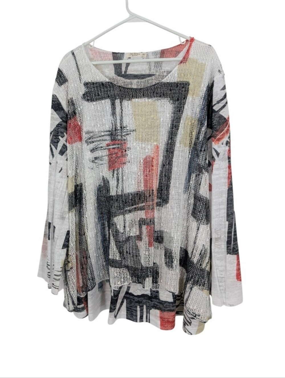 Jess &  Jane Double Layered Top Size 3x In Great Condition !